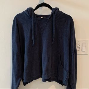 Free People Movement Navy Hoodie Sz Small